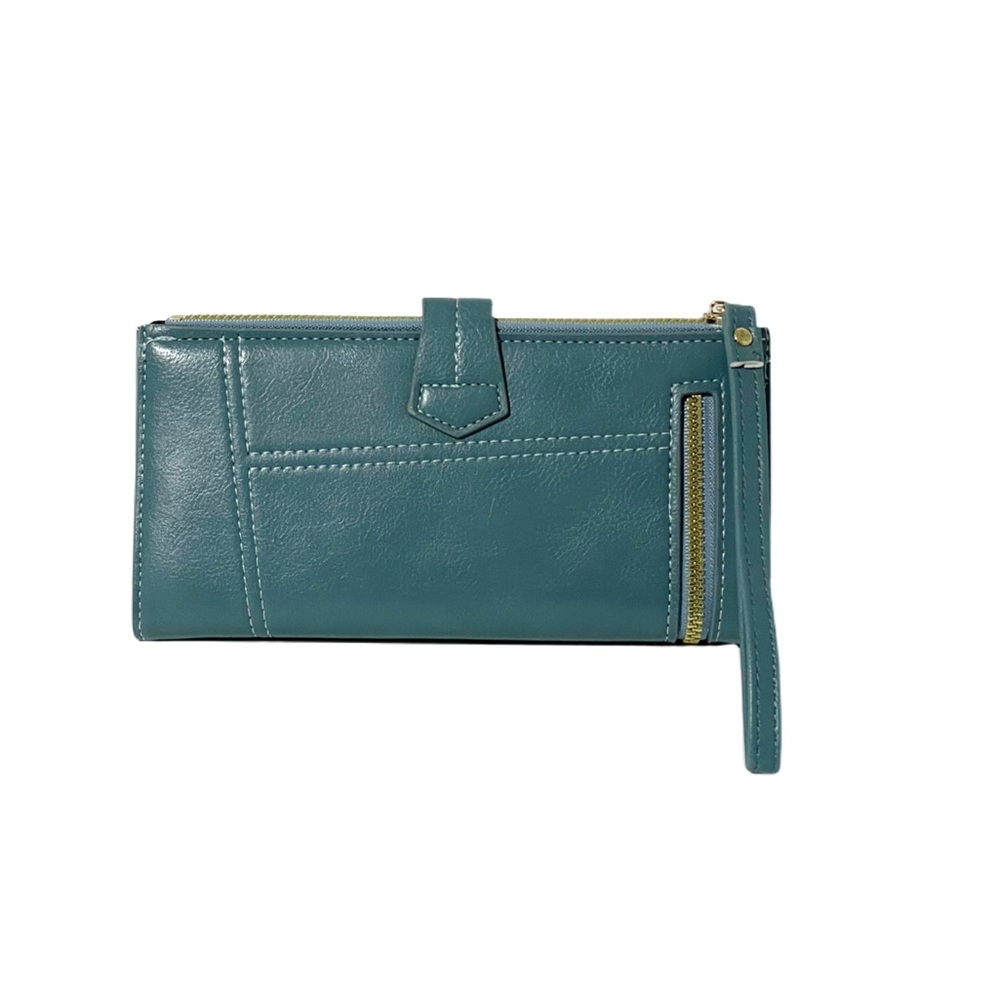 1173-Multi Card Slots Vintage Style Wallet- Blue - Picture 3 of 3